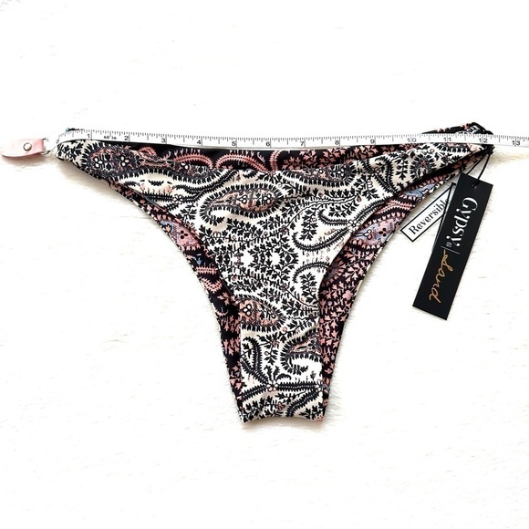 NWT Gypsy 05 Sand Reversible Boho Cheeky Swim Bikini Bottom - Picture 7 of 9